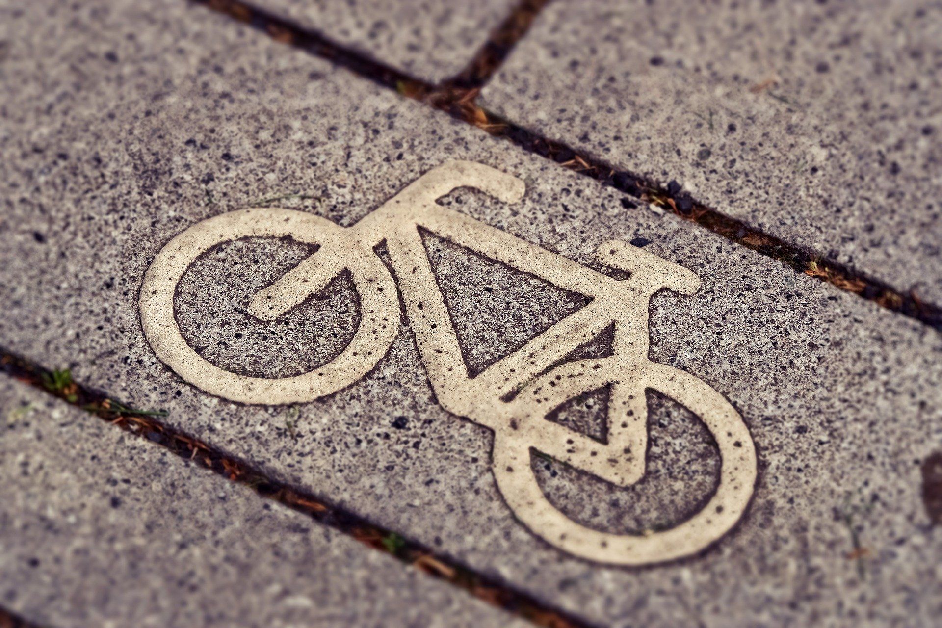 Rad_Fahrrad-Symbol auf Radweg Copyright pixabay