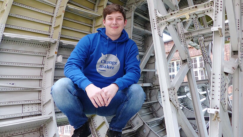 Fabian Rohde besuchte als Grundschüler die Kindervorlesungen "Technik für Kinder - Faszination Fliegen", heute studiert er Flugzeugbau an der HAW Hamburg.