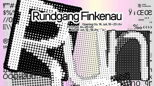 Ausschnitt aus dem typografischen Plakat zum Rundgang