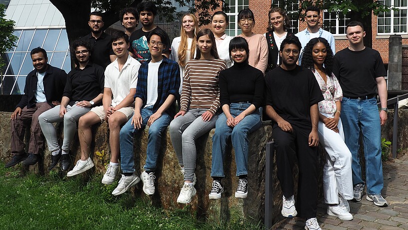 Group of international students