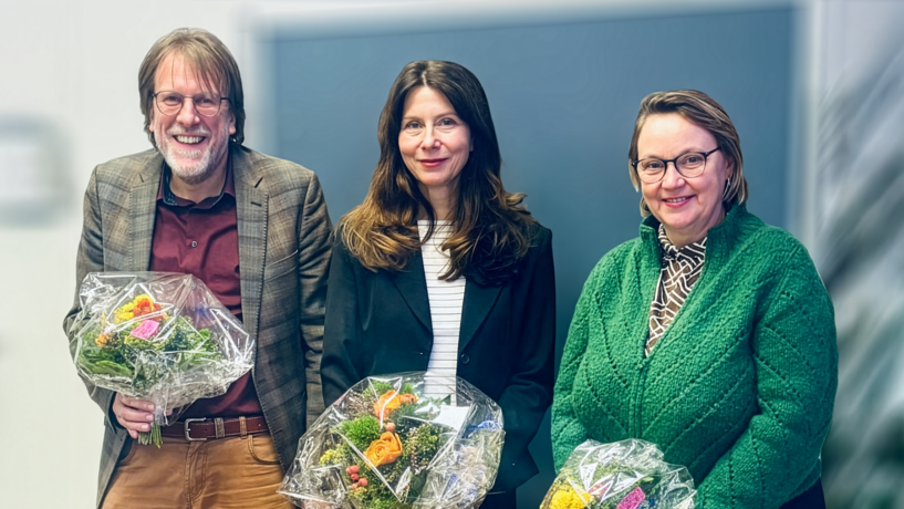 Gruppenbild der drei Dekanatsmitglieder