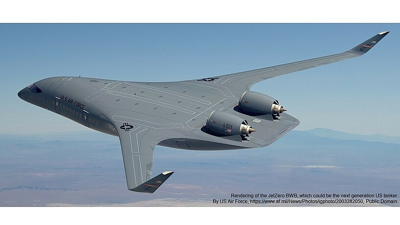 Rendering of JetZero BWB