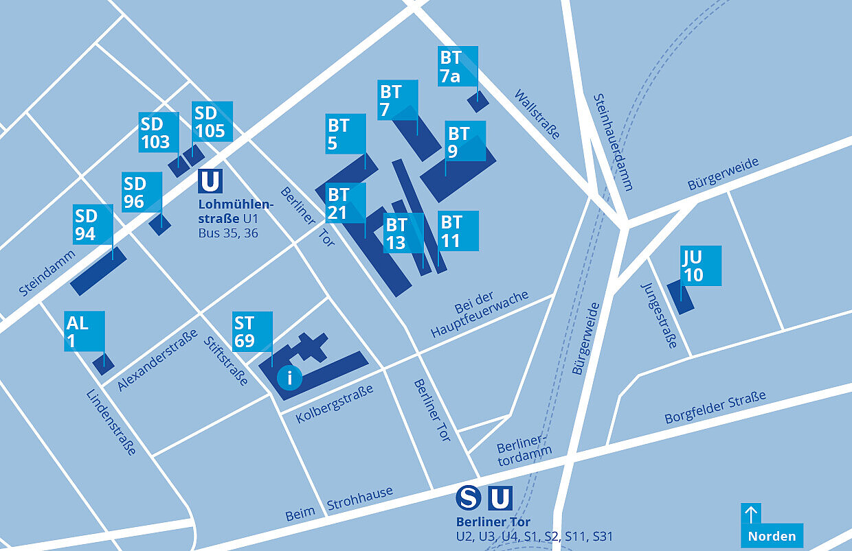 
                Lageplan des Campus Berliner Tor
            