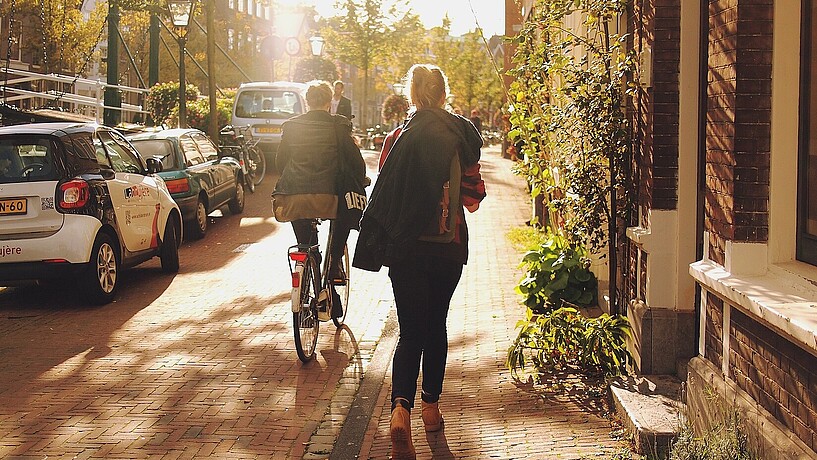 Leiden in den Niederlanden ist bei den Einwohnern beliegt 