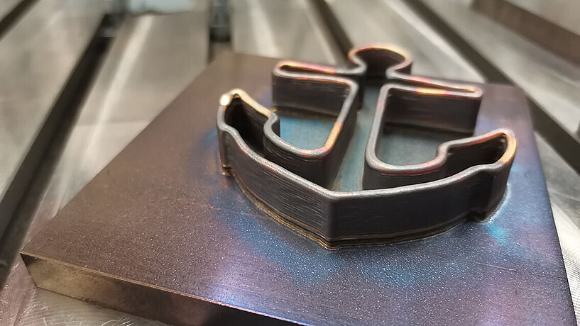 Ein 3D-gedrucktes Bauteil