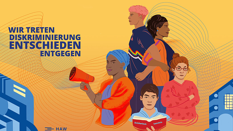 Illustration zur Diversity Vision der HAW Hamburg.