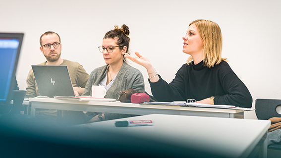 Fakultät Wirtschaft und Soziales, Department Pflege und Management, MBA, Seminar, Frontal- Gruppen- und Kollegenarbeit bei Frau Prof. Constanze Sörensen