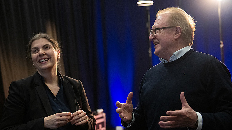 Carolin Liedtke (links) und Roland Greule 