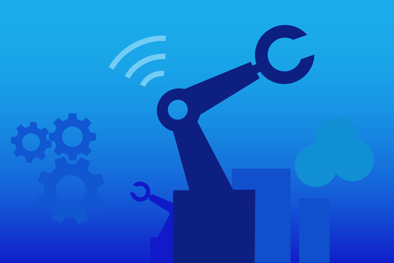 Industrie 4.0 Grafik Zukunft mit Elektrotechnik