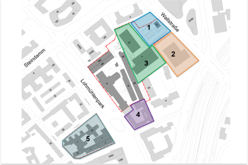 
                Campus Berliner Tor - Baufelder
            