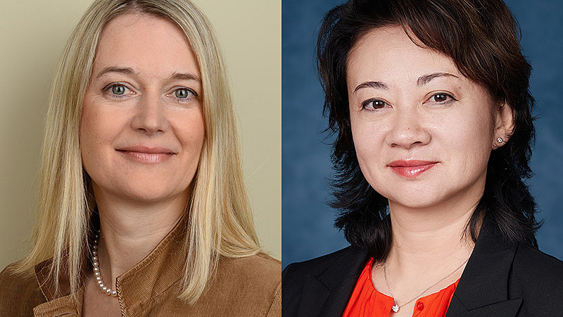 Prof. Birgit Peters und Prof. Zhen Ru Dai