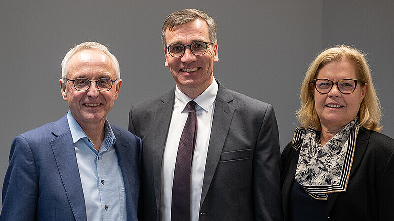 Dr. Lothar Dittmer, Dr. Rainer Heuer und Prof. Dr. Ute Lohrentz