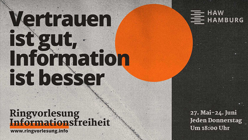 Ringvorlesung am Department Information im Sommersemester 2021 hat das Thema der besseren Information