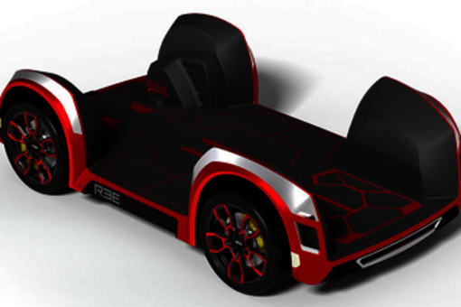 Fahrplattform mit Radnabenantrieb Copyright REE Automotive Ltd., https://ree.auto/