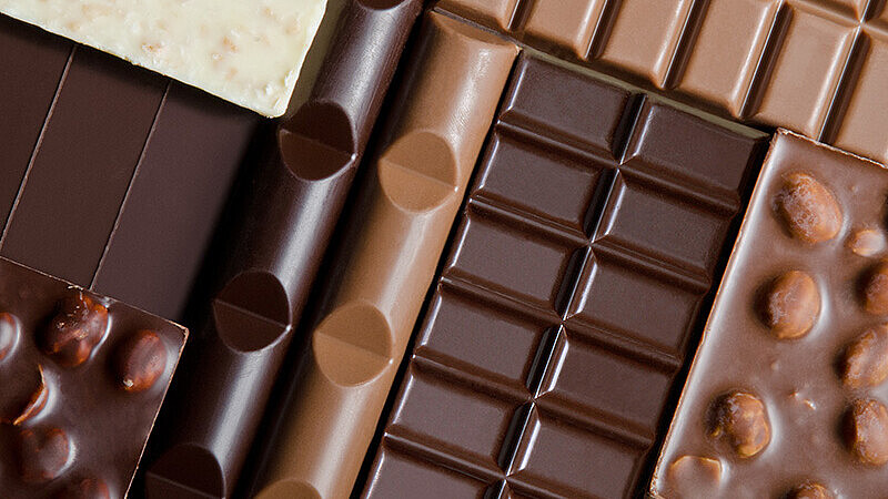 Schokolade Verschiedene Sorten Schokolade