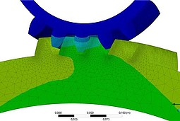 Copyright Quellangabe: Die Abbildungen zeigen Berechnungsmodelle und Ergebnissimulationen aus einem Forschungsprojekt zur vibroakustischen Analyse von Windenergieanlagen. Der Autor Marc Zarnekow ist Absolvent des Studiengangs „Berechnung und Simulation“. 