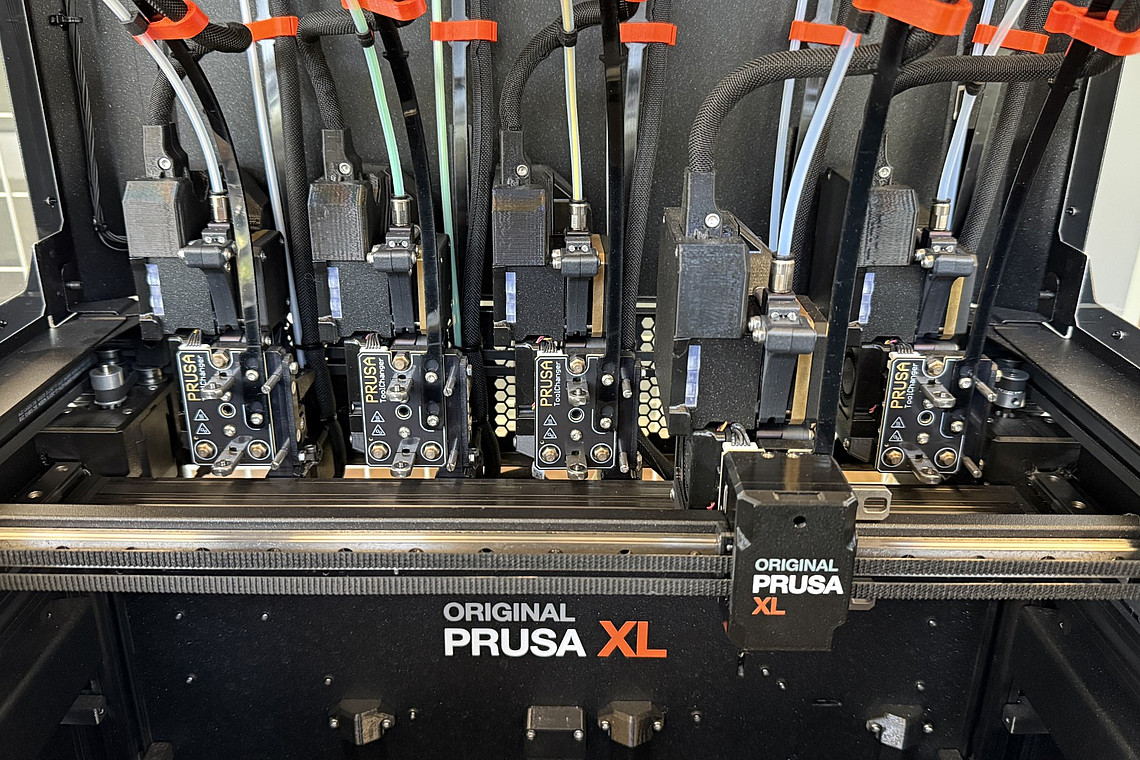 Druck-Köpfe eines 3D-Druckers