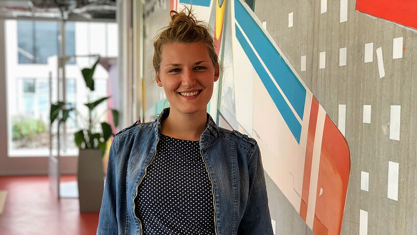 Young woman smiling into the camera