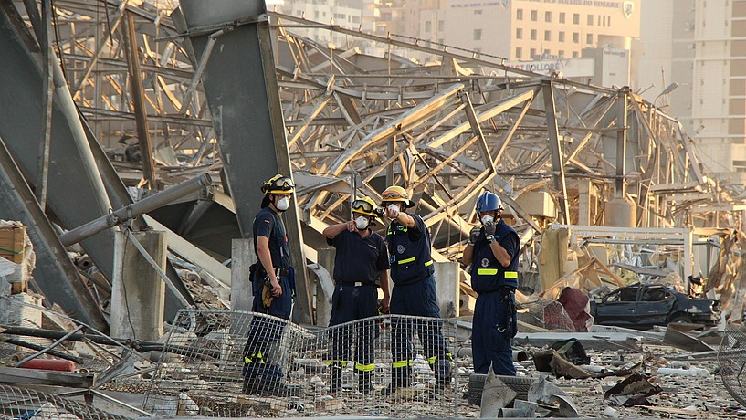 Katastrophenschutzeinsatz im Libanon
