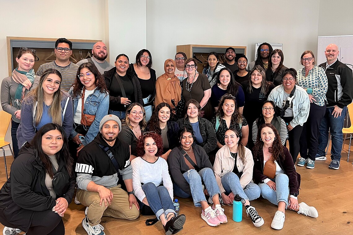 CSULB-HAW Hamburg Social Work Summer School SoSe23 Large group of students and professors