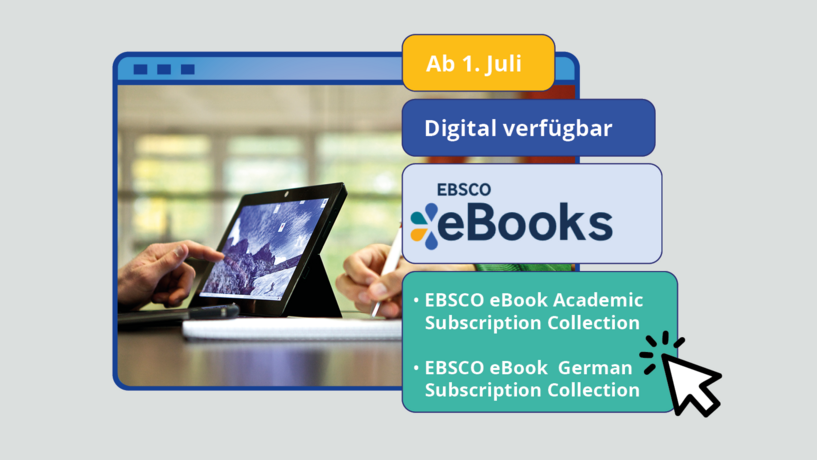 Werbung für die EBSCO-E-Book-Sammlung