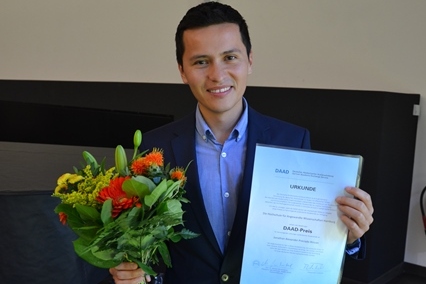 Jonathan Rinchon, 2017 DAAD Prize recipient Copyright Mariana Müller
