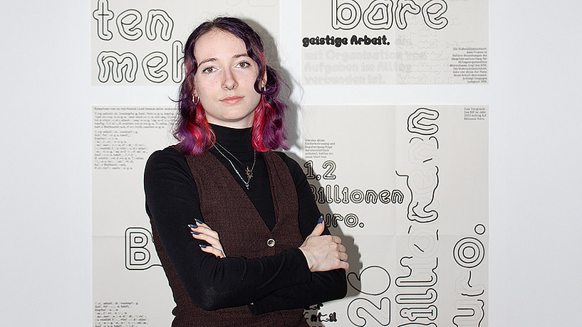 In ihrer Bachelorarbeit untersucht Meret, wie sich unsichtbare Fürsorge sichtbar machen lässt. 